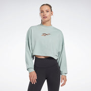 Reebok Apparel  Women's S Vector Knit Crew Reebok Training App Women Blue Reg