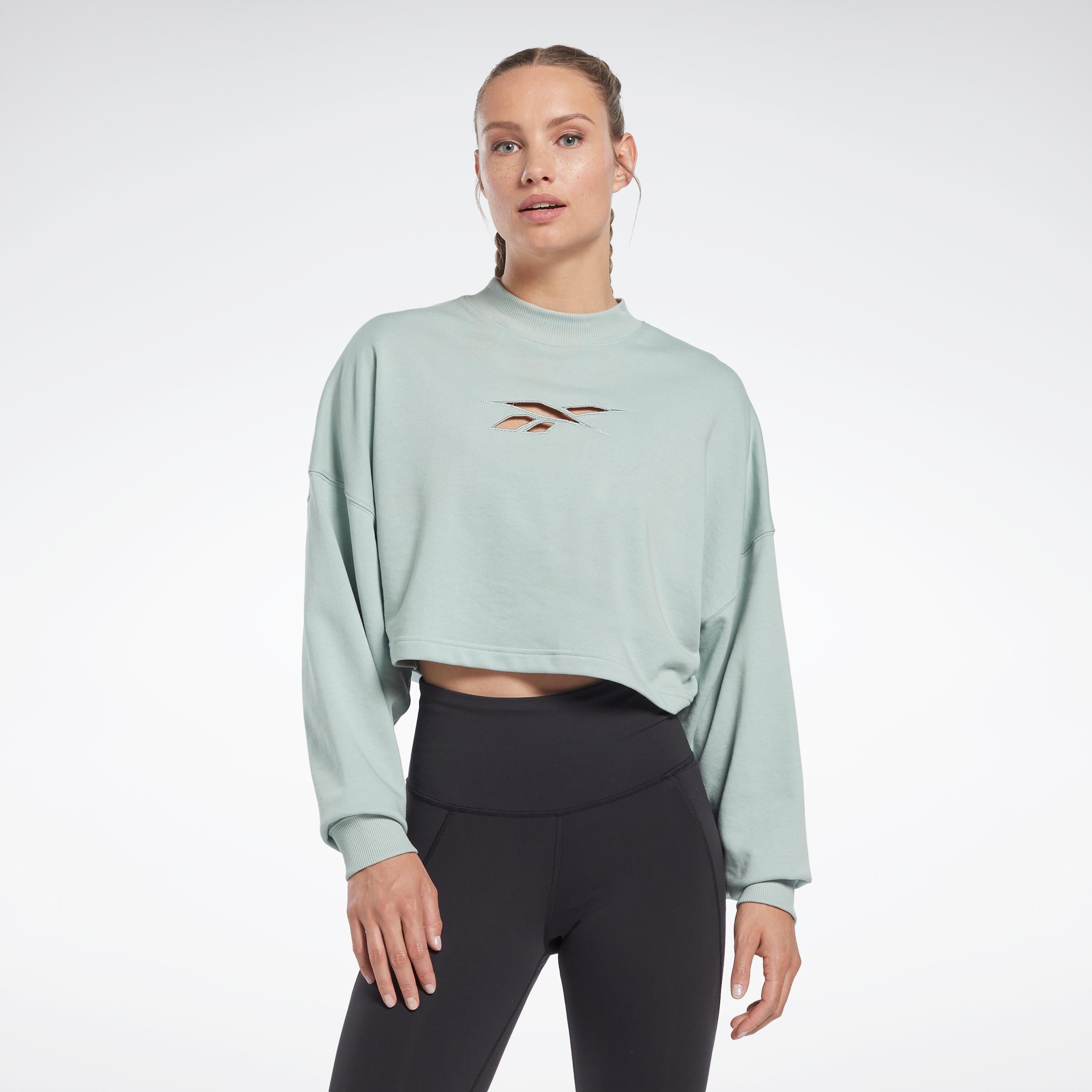 Reebok Apparel  Women's S Vector Knit Crew Reebok Training App Women Blue Reg
