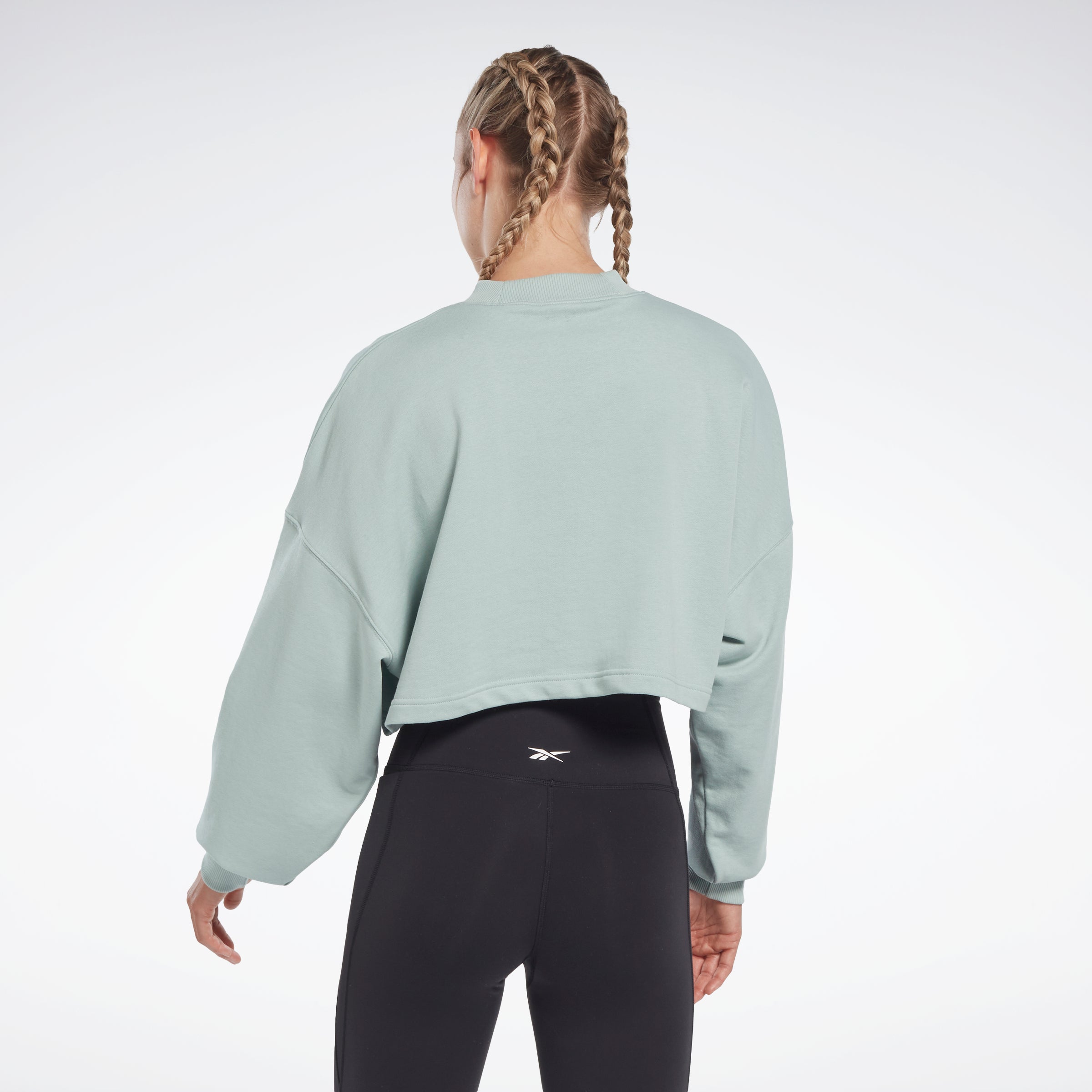 Reebok Women's S Vector Knit Crew  In Seagrey REG