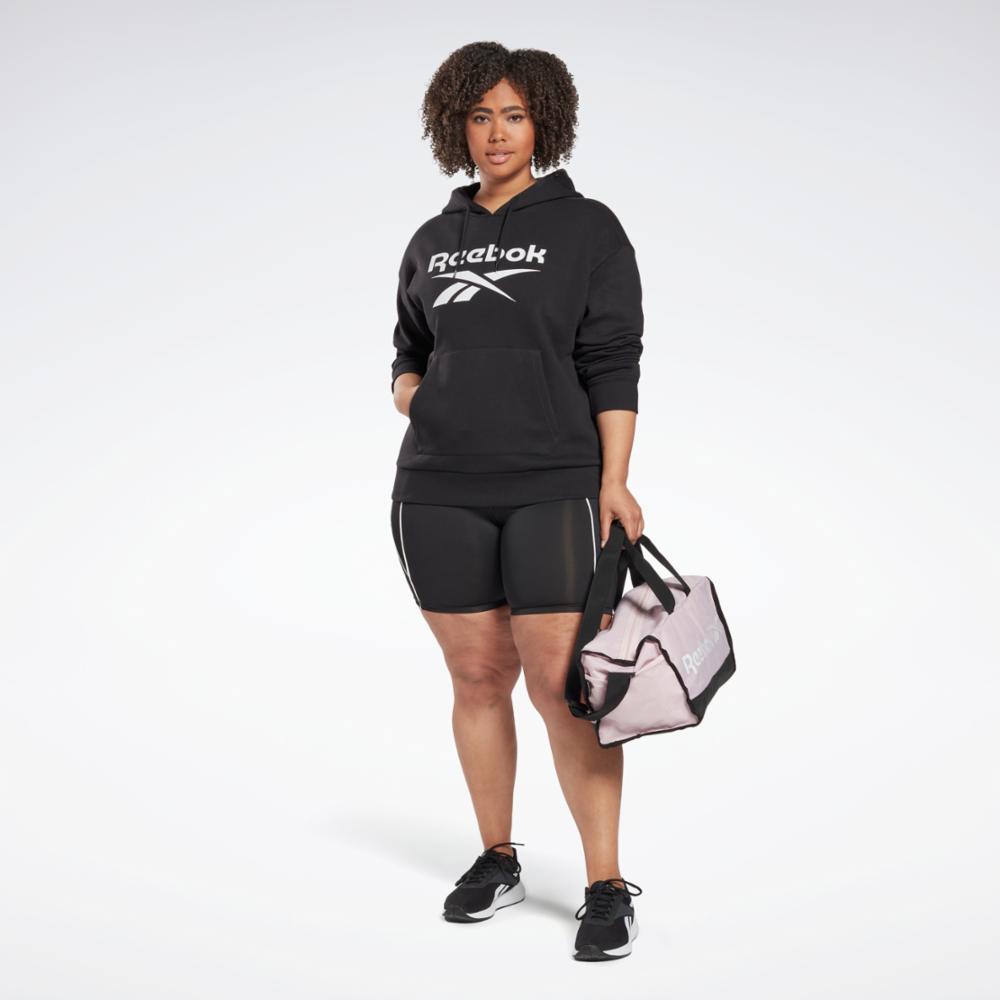 Sweat à capuche polaire Reebok pour femme Ri Bl, application d'entraînement Reebok pour femme, noir, standard