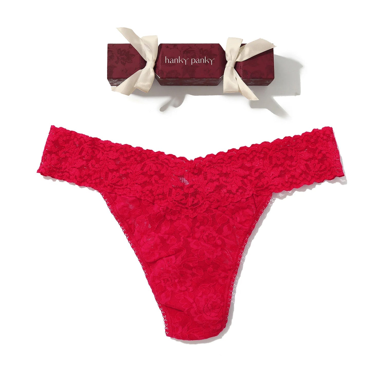 Hanky Panky Women's Original Rise Cracker in Beet Juice Red