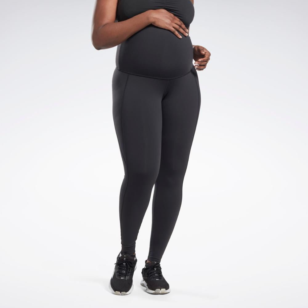 Reebok Apparel  Women's Reebok Lux Maternity Leggings (Plus Size) Reebok Training App Women Black Reg