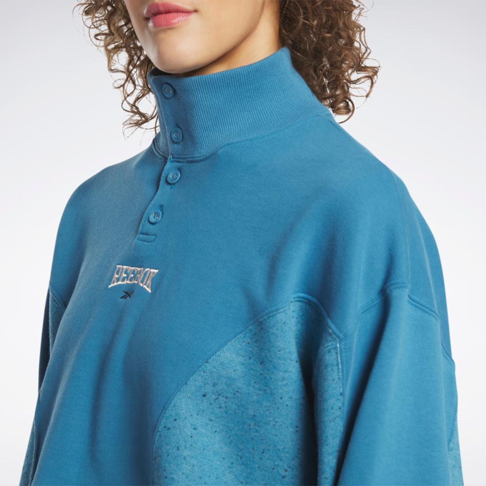 Reebok Apparel  Women's Varsity Coverup Reebok Classics App Women Blue Reg