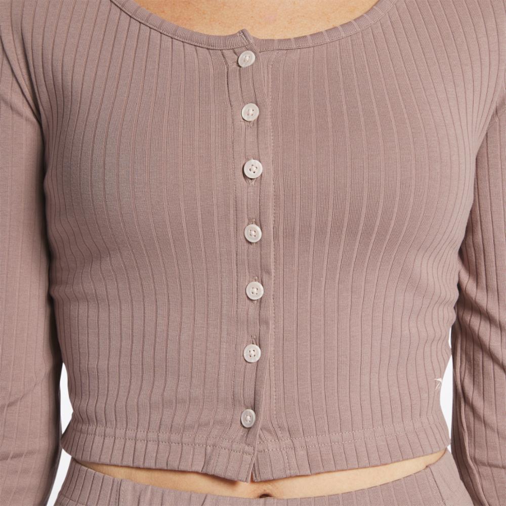 Reebok Apparel  Women's Cl Wde Trend Ls Top Reebok Classics App Women Nude Reg