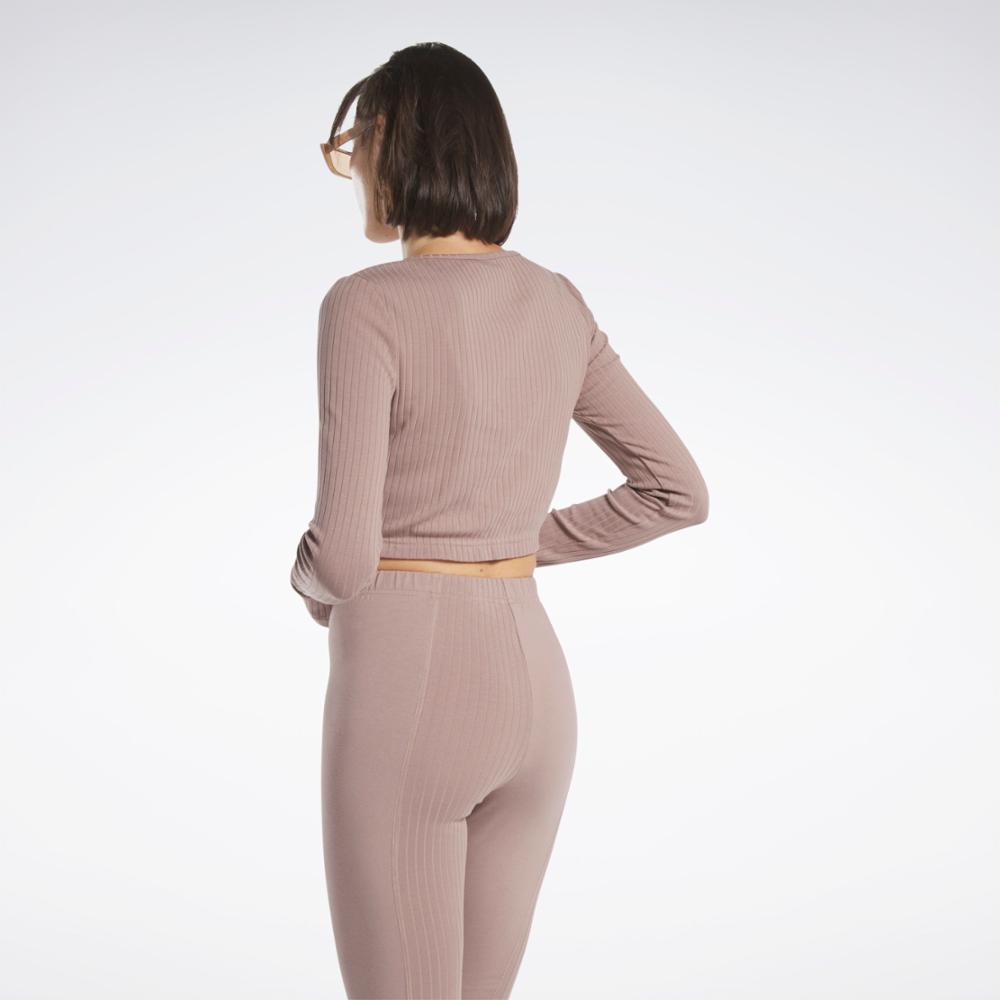 Reebok Apparel  Women's Cl Wde Trend Ls Top Reebok Classics App Women Nude Reg