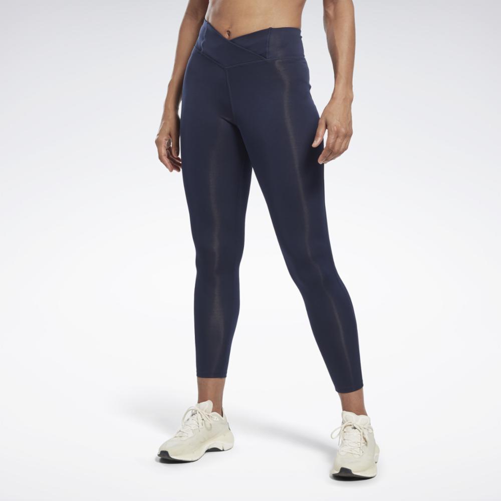 Reebok Apparel  Women's Pp Basic High Rise Tight Reebok Training App Women Blue Reg