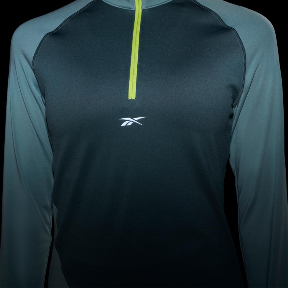 Reebok Apparel  Women's Running 1/4 Zip Reebok Running App Women Green Reg