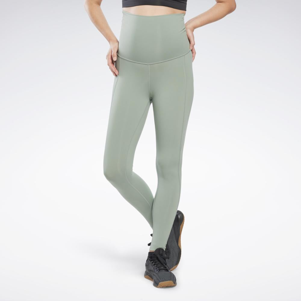 Reebok Apparel  Women's Lux Maternity Tight Reebok Training App Women Green Reg