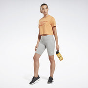 Reebok Apparel  Women's Ri Bl Crop Tee Reebok Training App Women Orange Reg