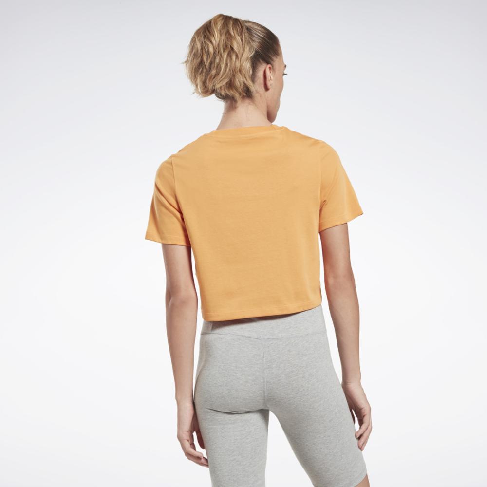 Reebok Apparel  Women's Ri Bl Crop Tee Reebok Training App Women Orange Reg