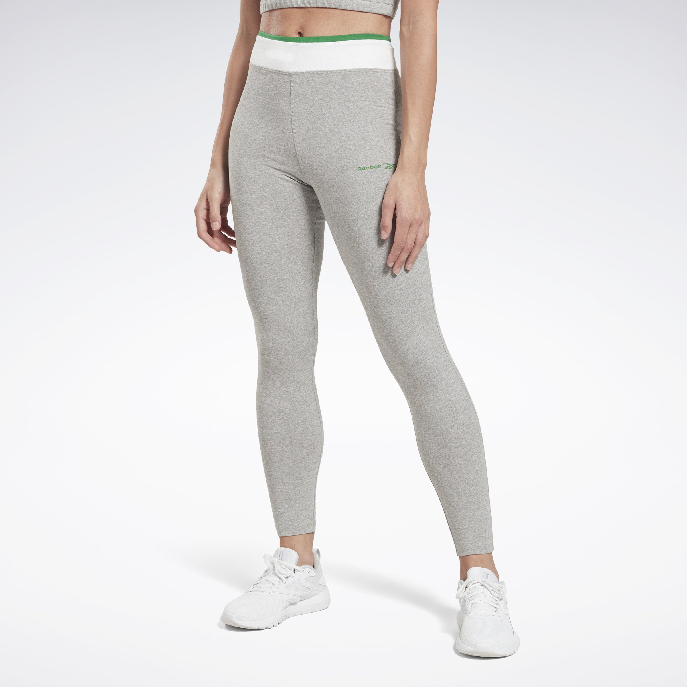Reebok Women's Rie Cotton Legging  In Mgreyh REG