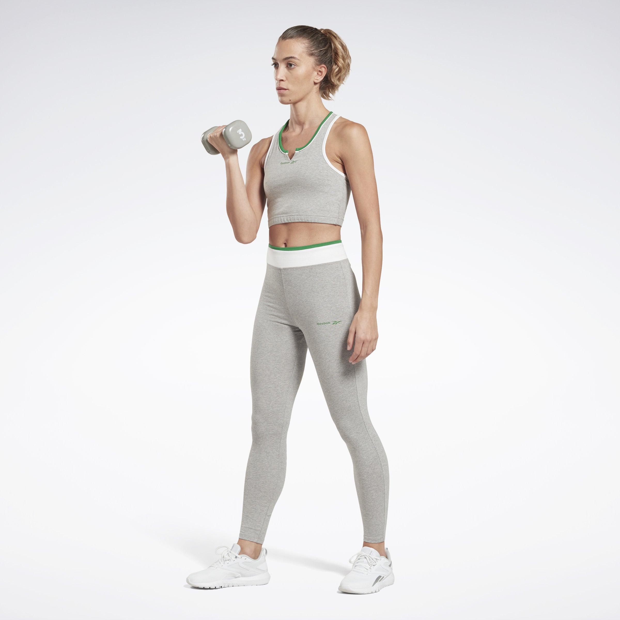 Reebok Women's Rie Cotton Legging  In Mgreyh REG