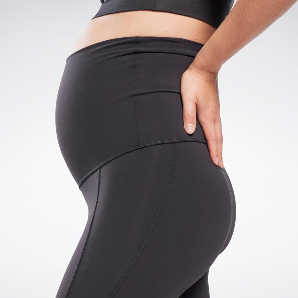 Reebok Apparel  Women's Rebbok Lux Maternity Leggings Reebok Training App Women Black Reg