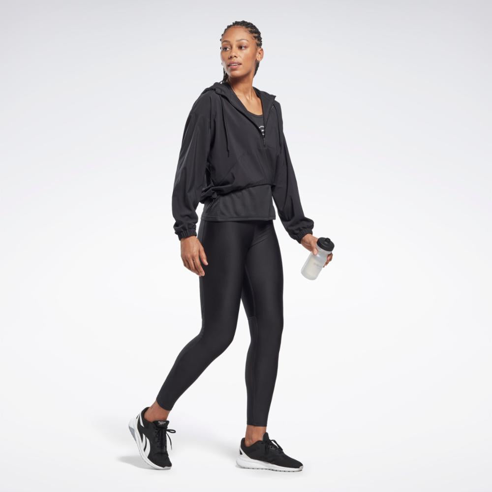 Reebok Apparel  Women's Running Woven Jacke Black Reg