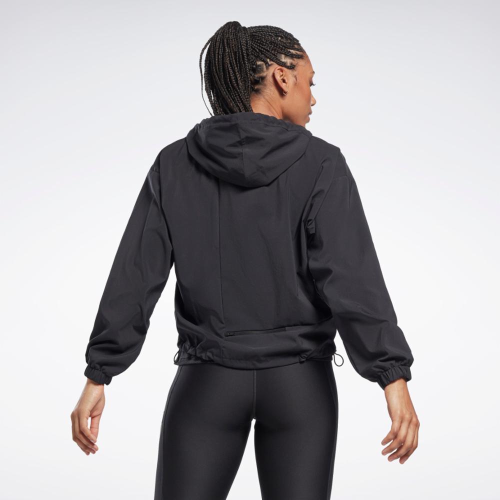 Reebok Apparel  Women's Running Woven Jacke Black Reg