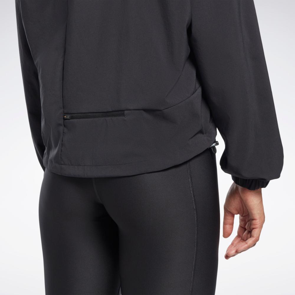 Reebok Apparel  Women's Running Woven Jacke Black Reg