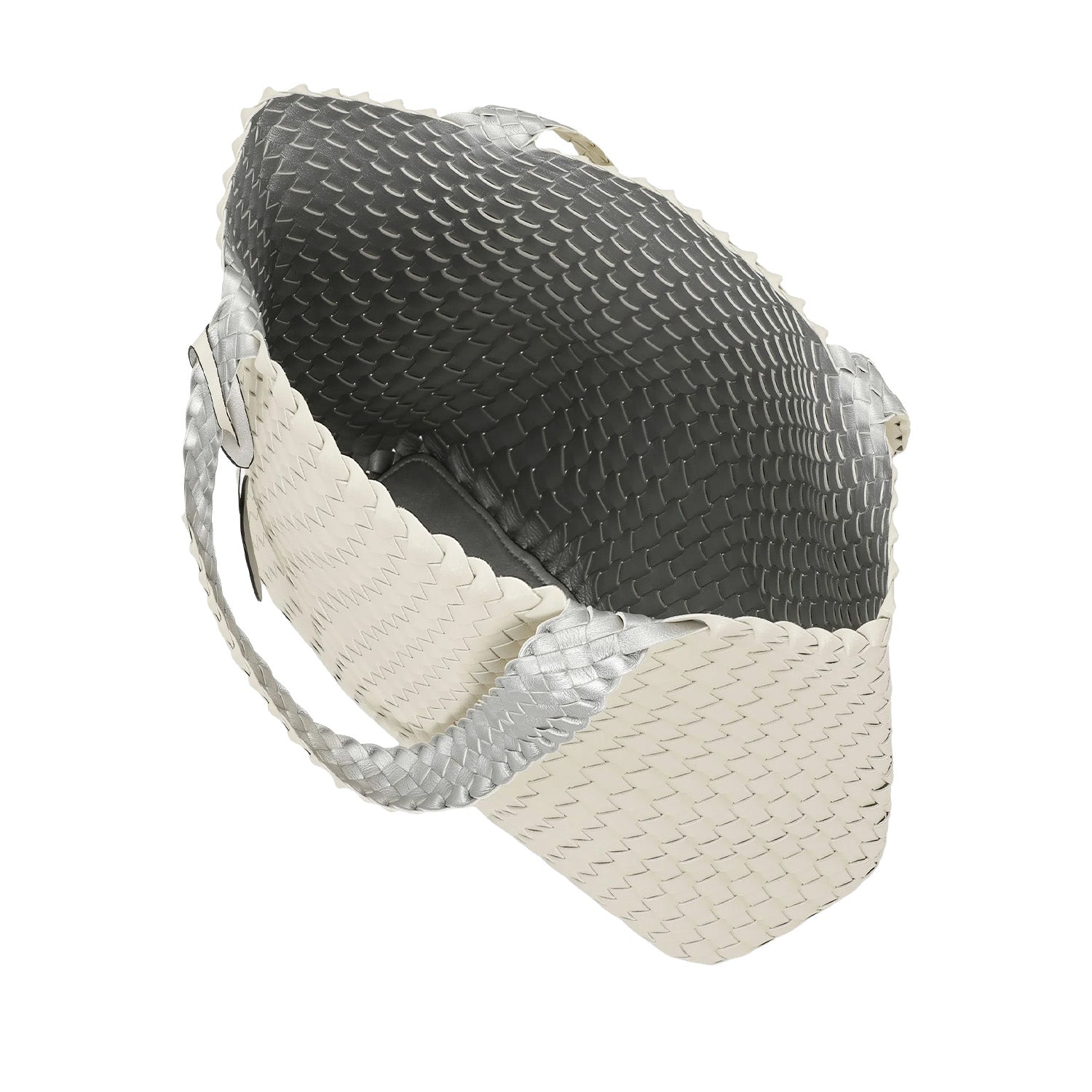 Ilse Jacobsen Tote Bag in Egg White/Silver