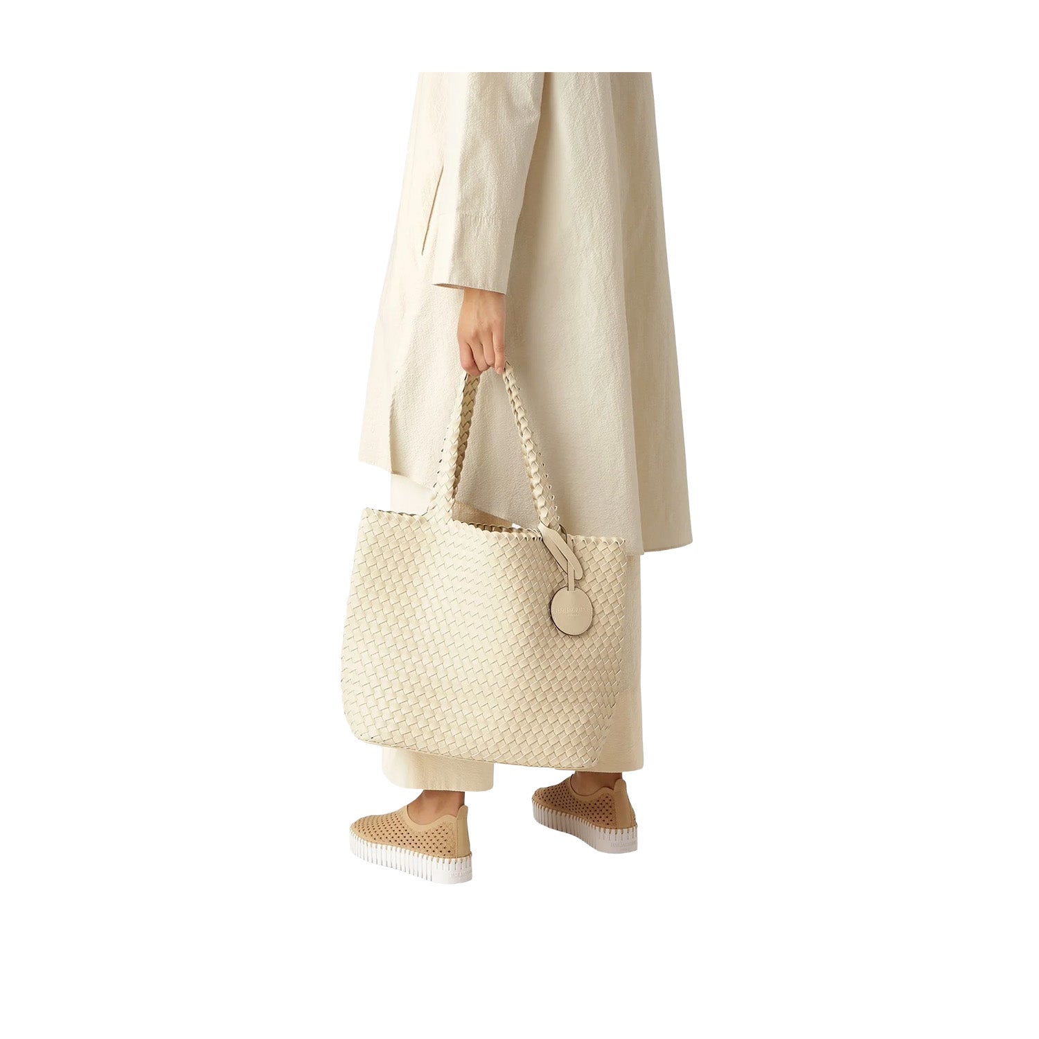 Ilse Jacobsen Tote Bag in Ivory/Platin