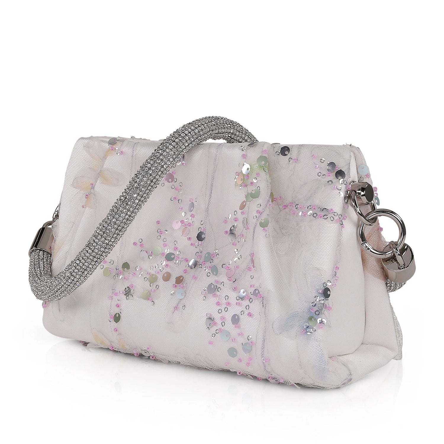 Jewel Badgley Mischka Women's Aqua in White