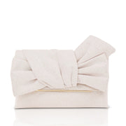 Pochette enveloppe nouée Isabella pour femme de Badgley Mischka, couleur champagne