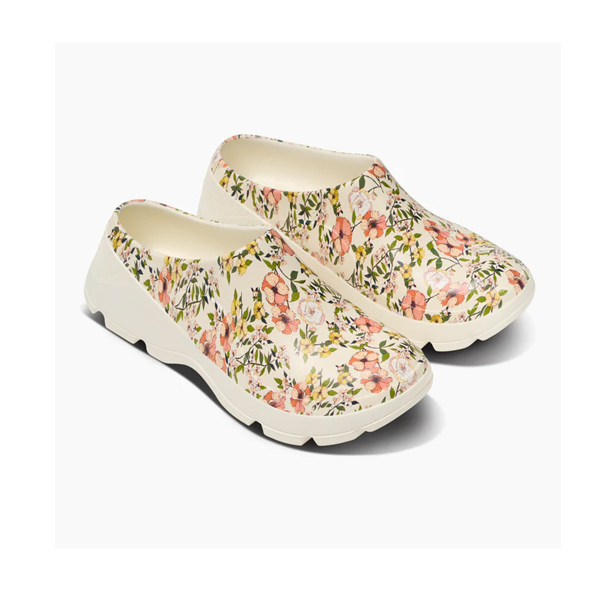 Joybees Women's Garden Grove Clog in Graphic Bone/floral