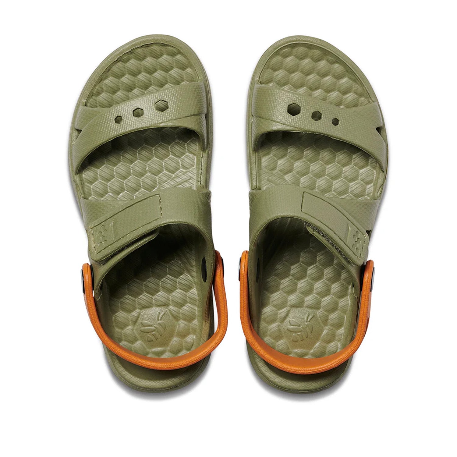 Joybees Kids' Adventure Sandal in Olive/Burnt Orange