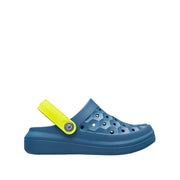 Joybees Kids' Varsity Clog in Midnight Teal/Citrus