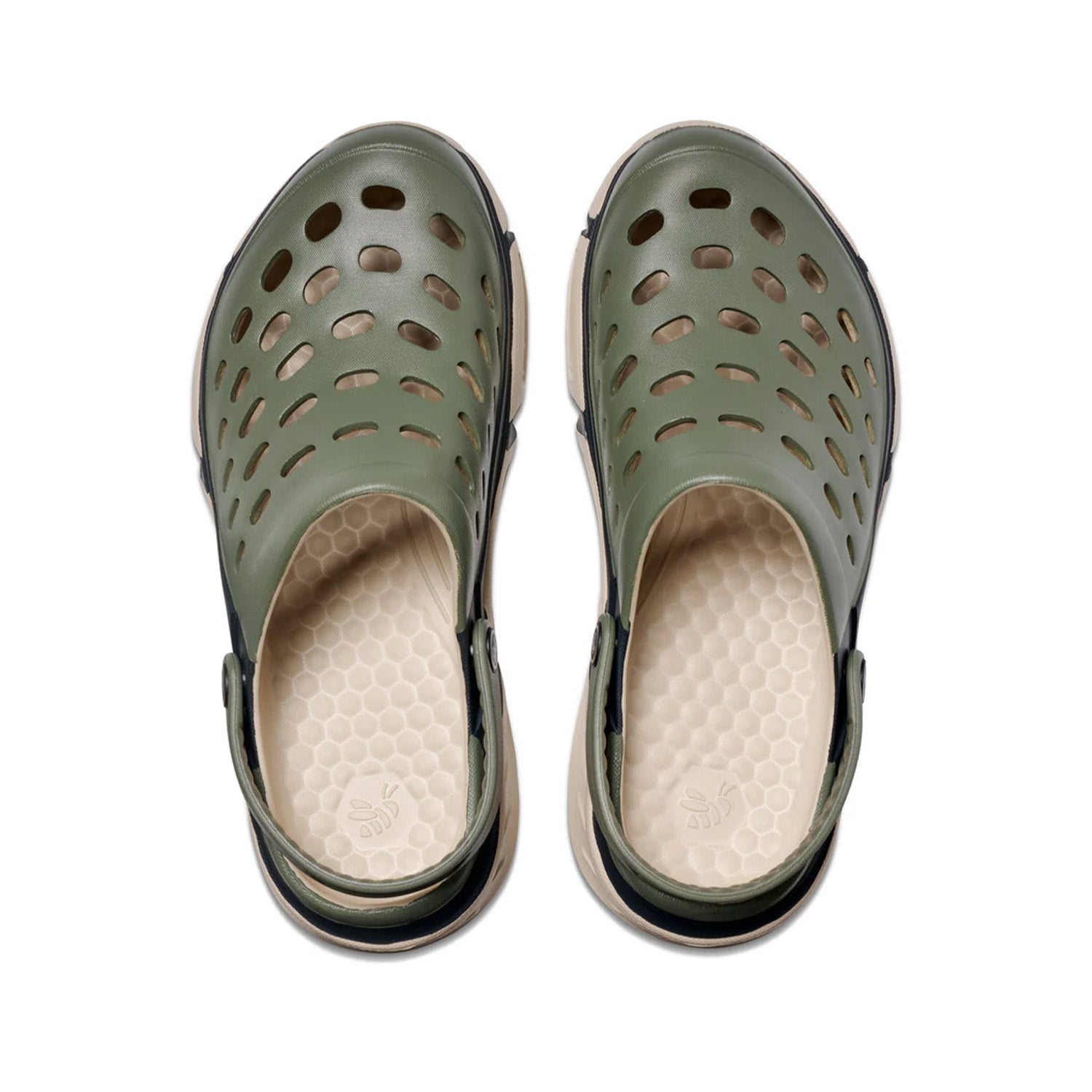 Joybees Unisex Trekking Clog in Sage/Beige