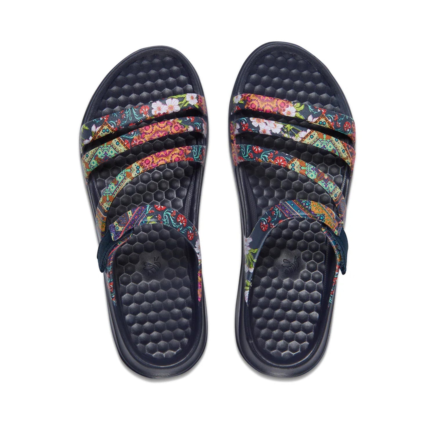 Joybees Women's Lakeshore Sandal in Graphic Geometric/Mandala