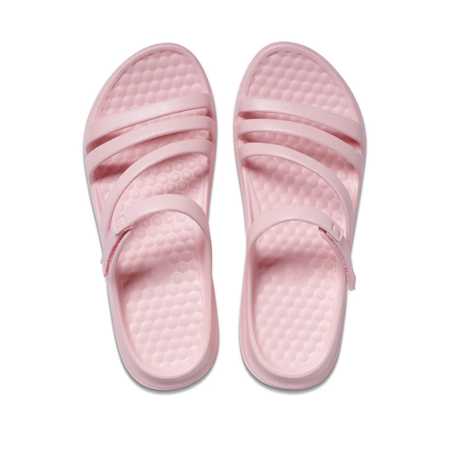 Joybees Women's Lakeshore Sandal in Graphic Shimmer Pale Pink