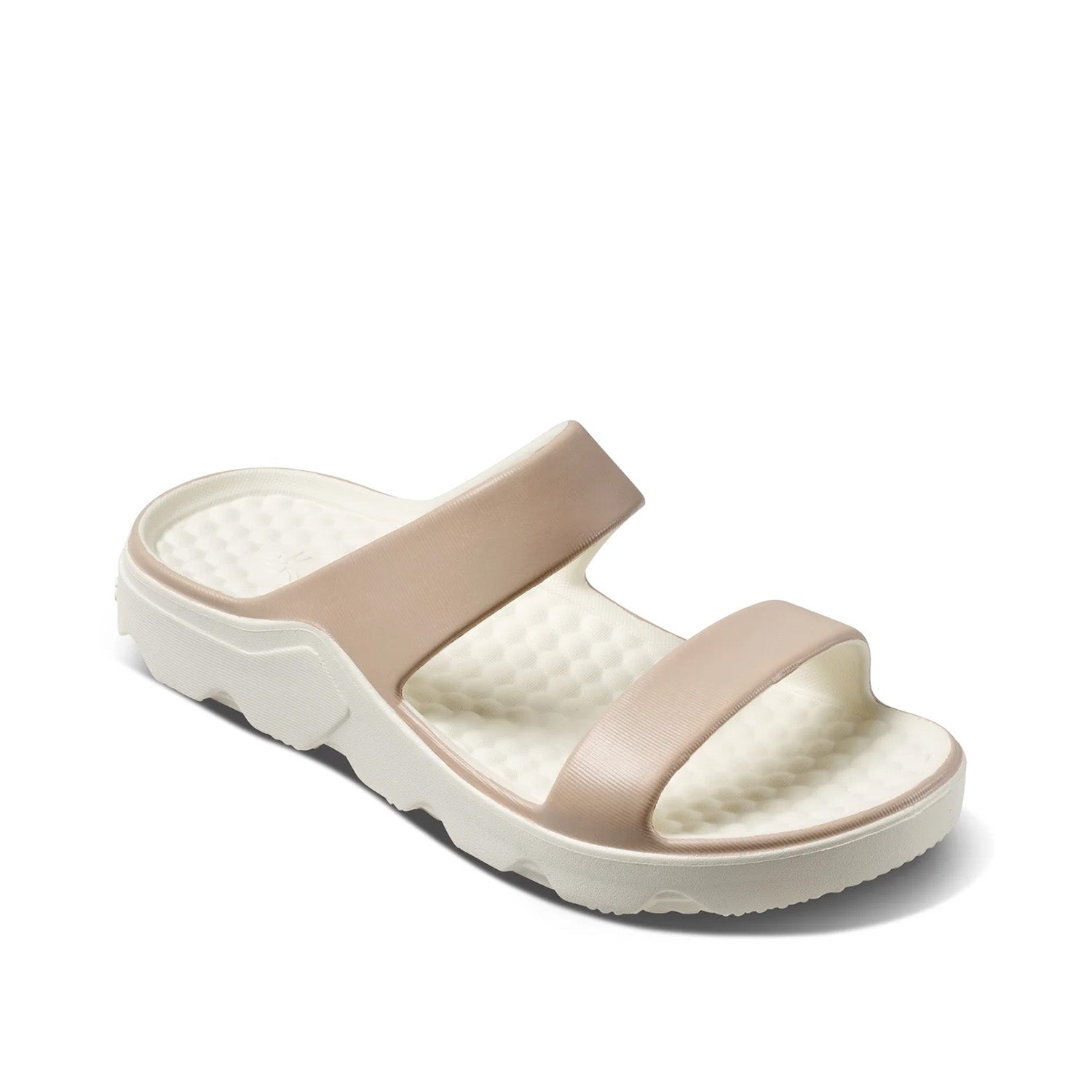 Joybees Women's Riviera Sandal in Block Sand/Bone