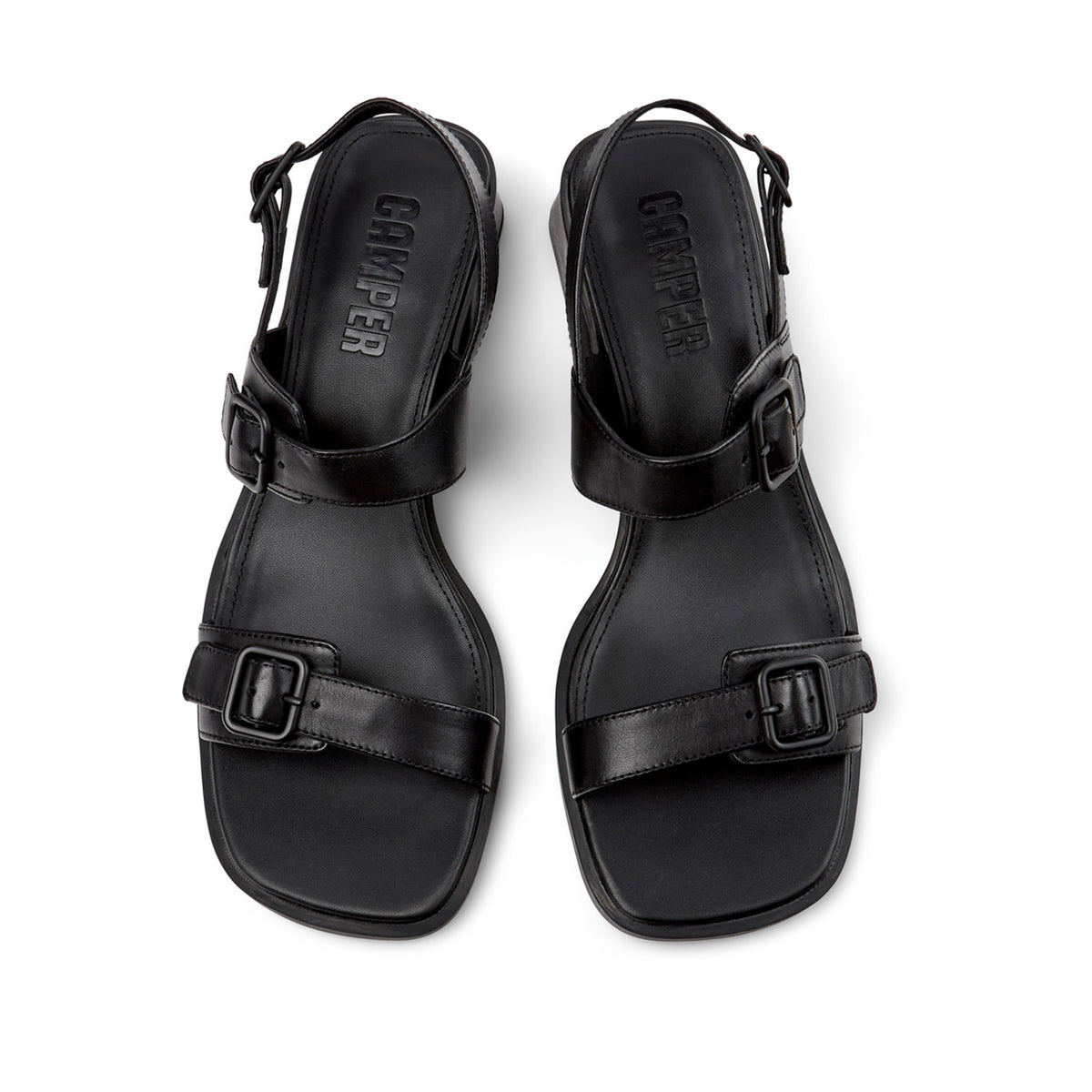 Sandales Kora pour femmes de Camper, couleur noire