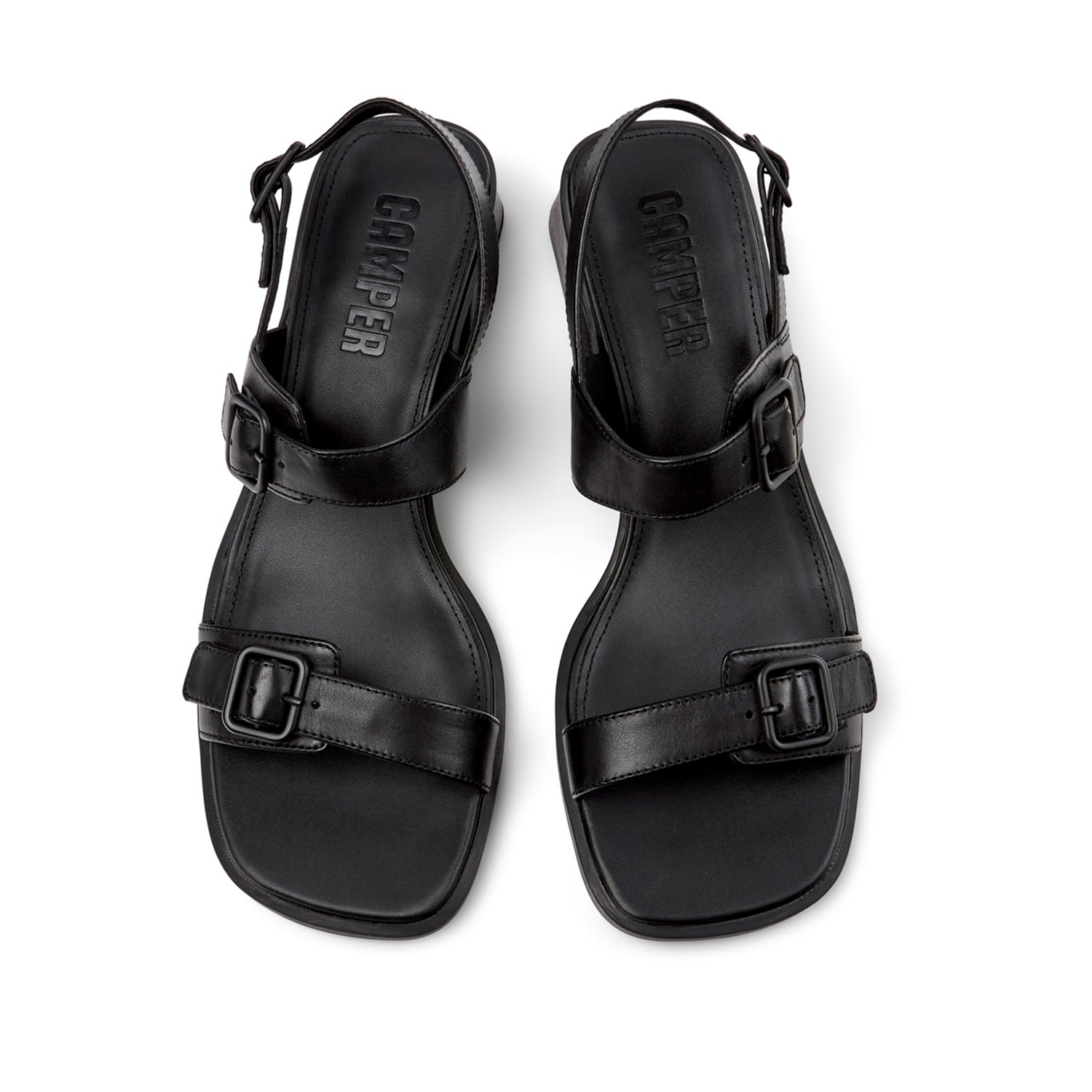 Sandales Kora pour femmes de Camper, couleur noire