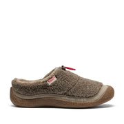 beige sherpa slipper on a white background
