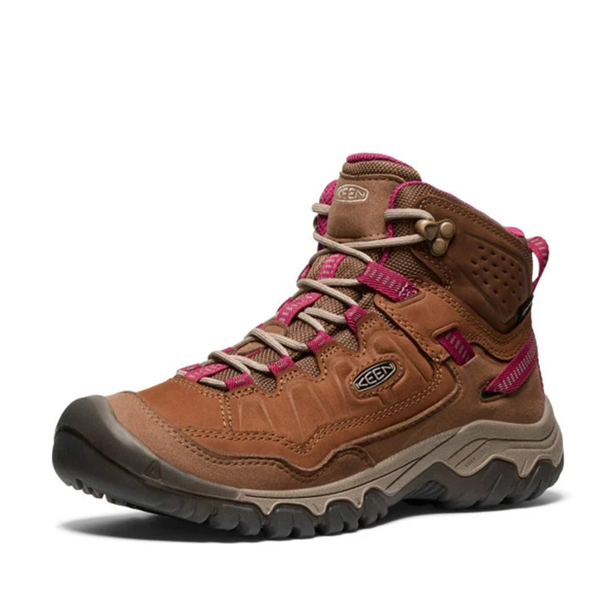 Keen Women's Targhee IV Mid WP in Bison/Beaujolas