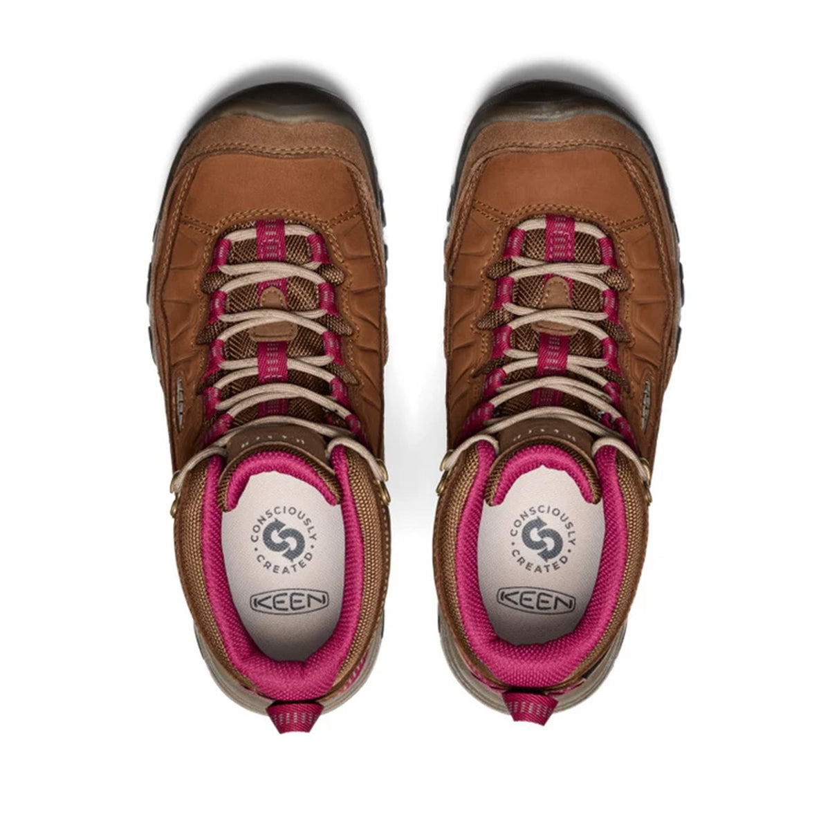 Keen Women's Targhee IV Mid WP in Bison/Beaujolas