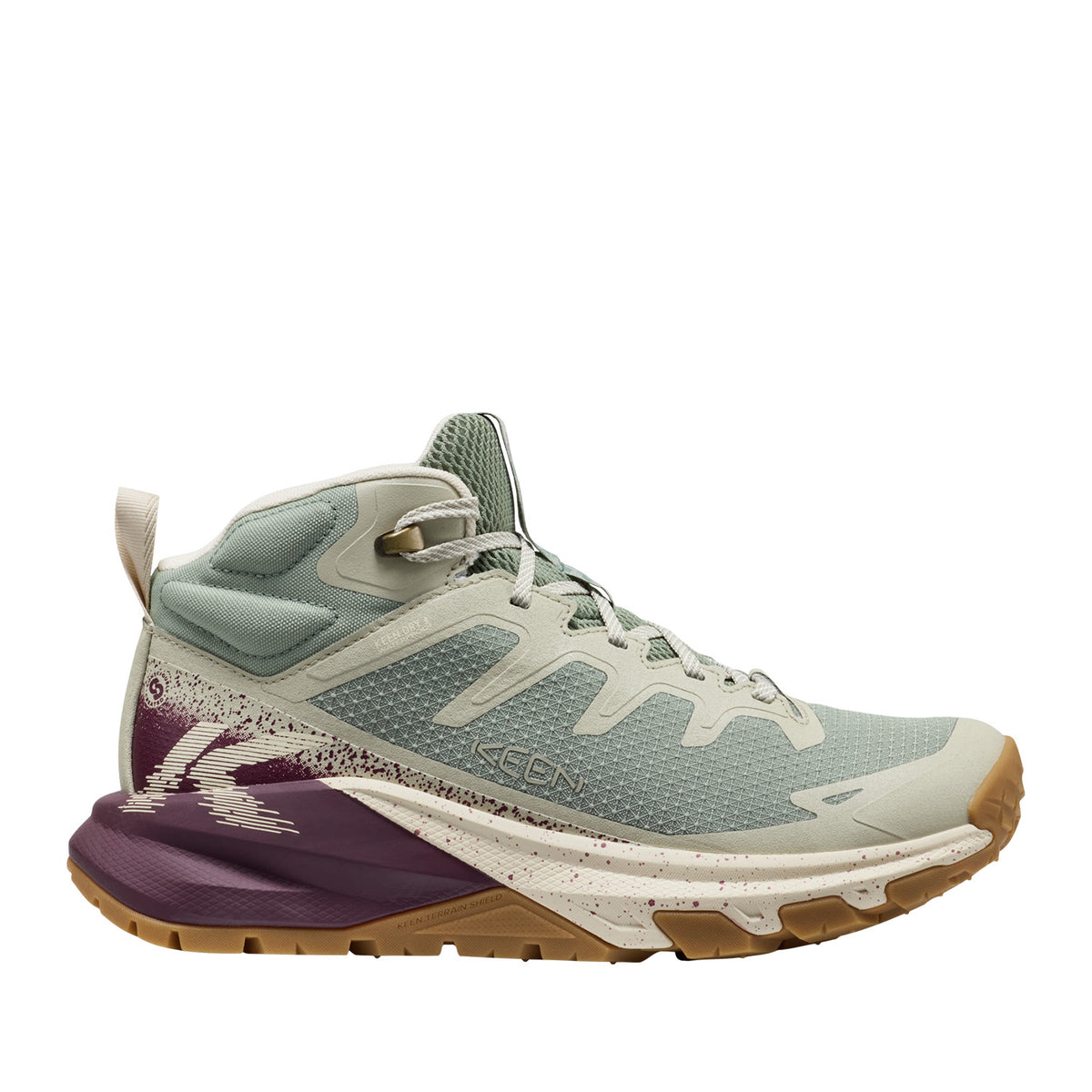 Keen Women's Targhee Apex Mid WP in Lily Pad/Fig