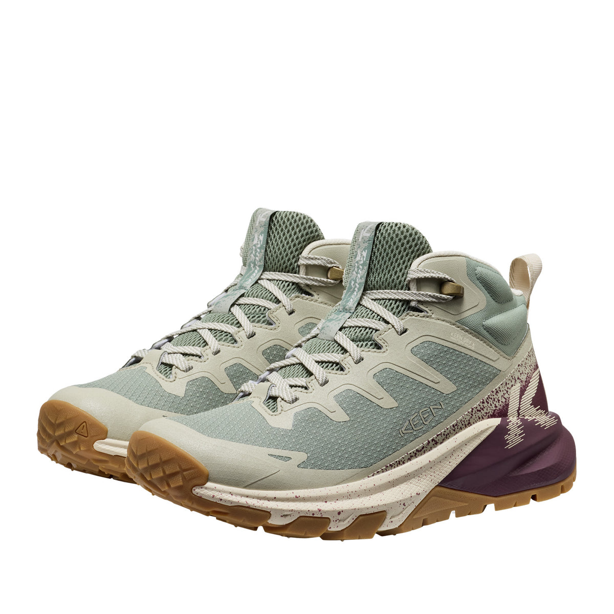 Keen Women's Targhee Apex Mid WP in Lily Pad/Fig