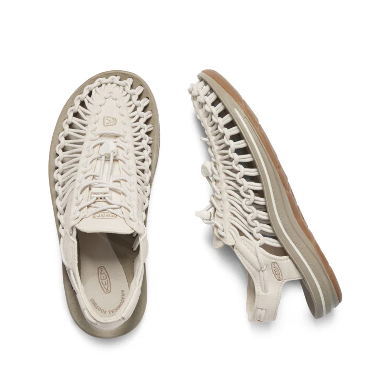 Keen Men's Uneek in White Cap/Cornstalk