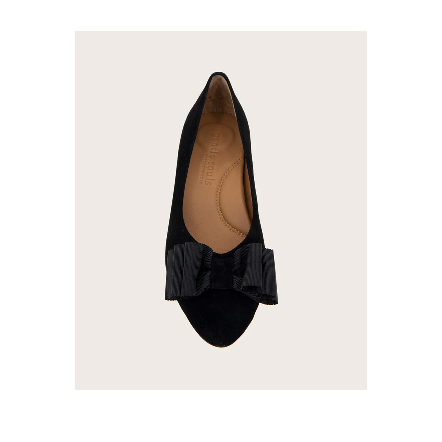 Gentle Souls by Kenneth Cole Women's Atlas Bow Flat in Black