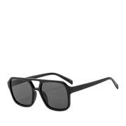 Kennie Rylie Retro Aviator Sunnies in Black/Black
