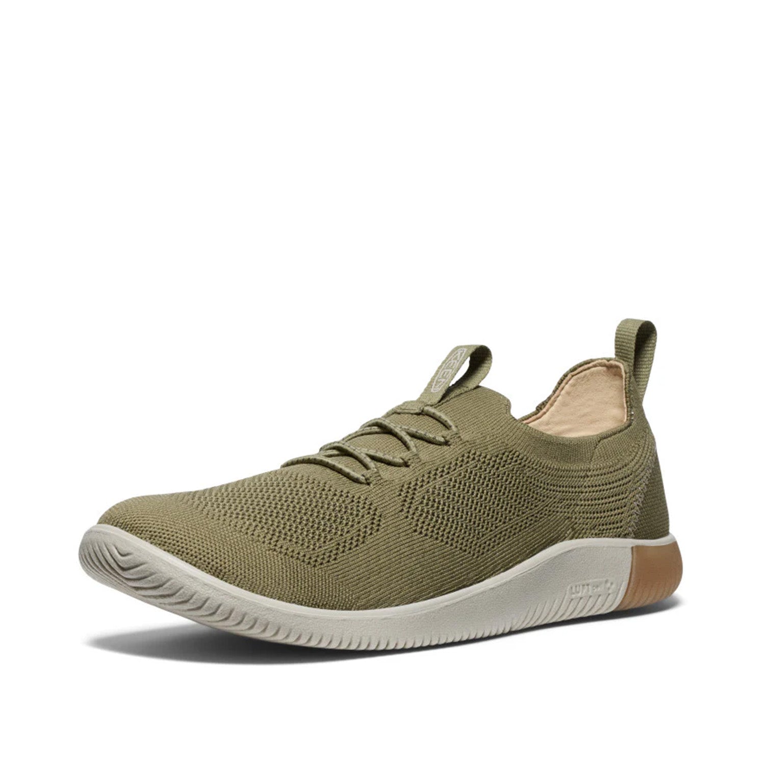 Keen Men's Knx Knit Lace in Martin I OlIVe/Plaza Taup
