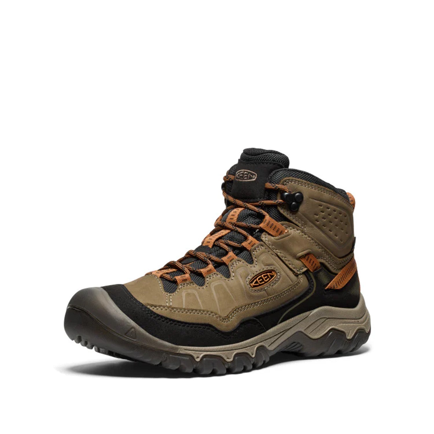 Keen Men's Targhee Iv Mid Wp in Sea Turtle/Roasted Pecan,