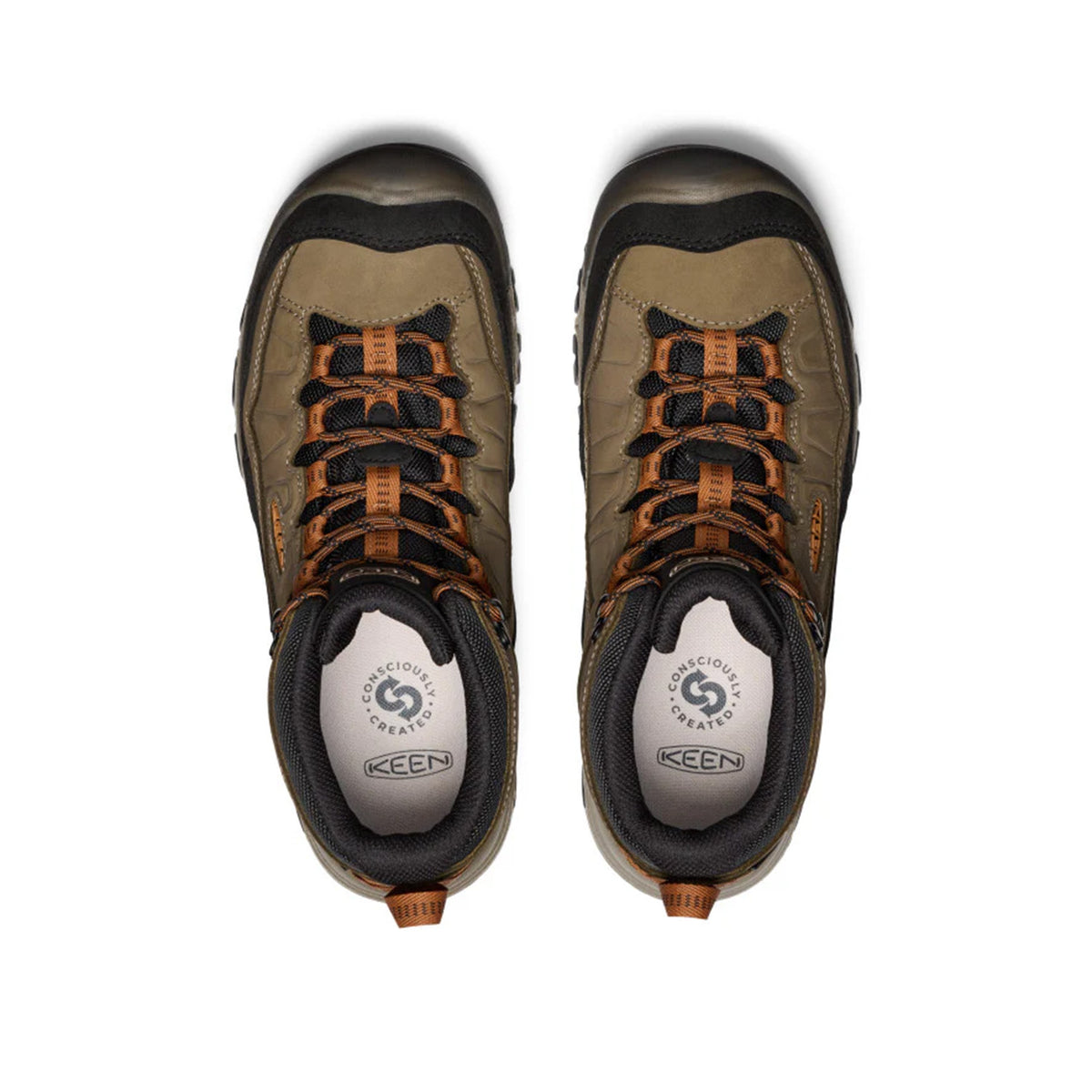 Keen Men's Targhee Iv Mid Wp in Sea Turtle/Roasted Pecan,