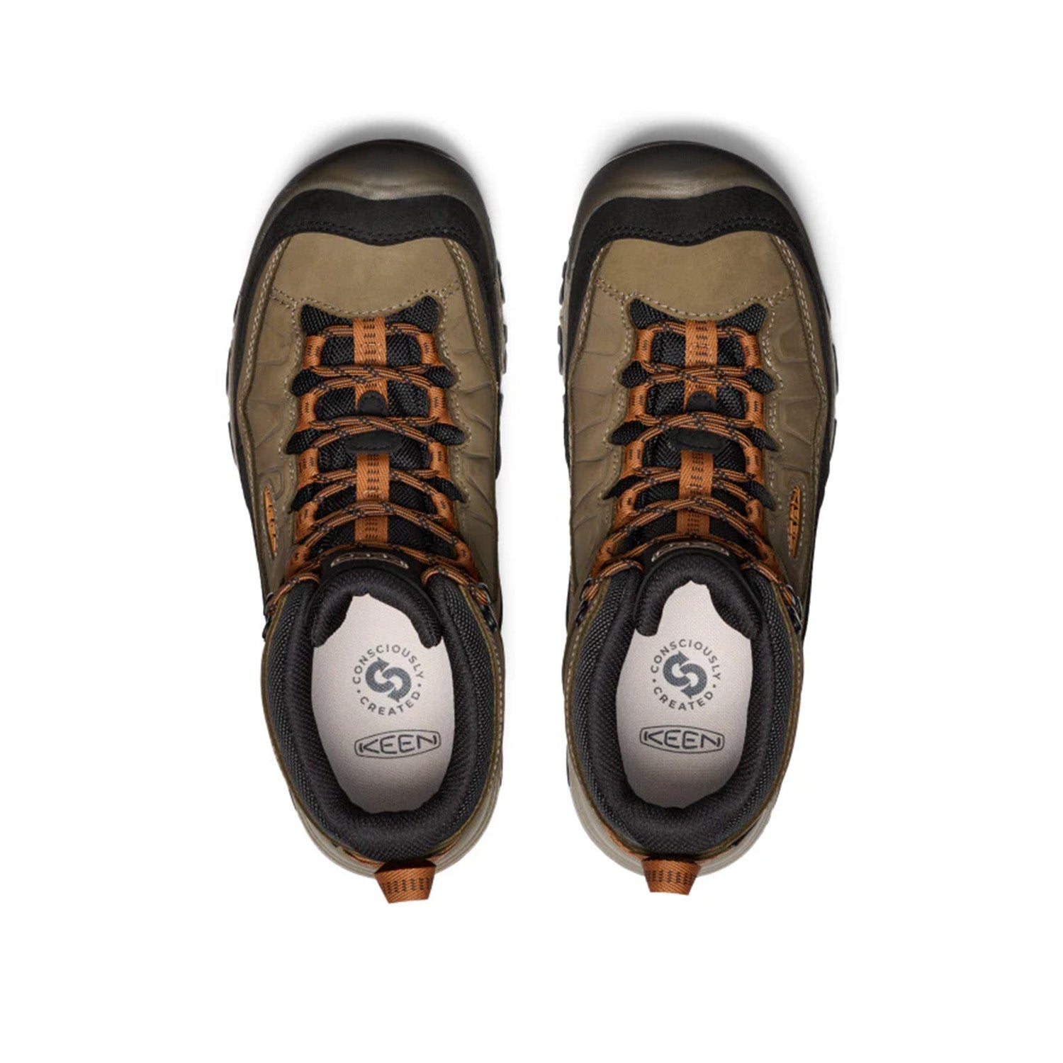 Keen Men's Targhee Iv Mid Wp in Sea Turtle/Roasted Pecan,