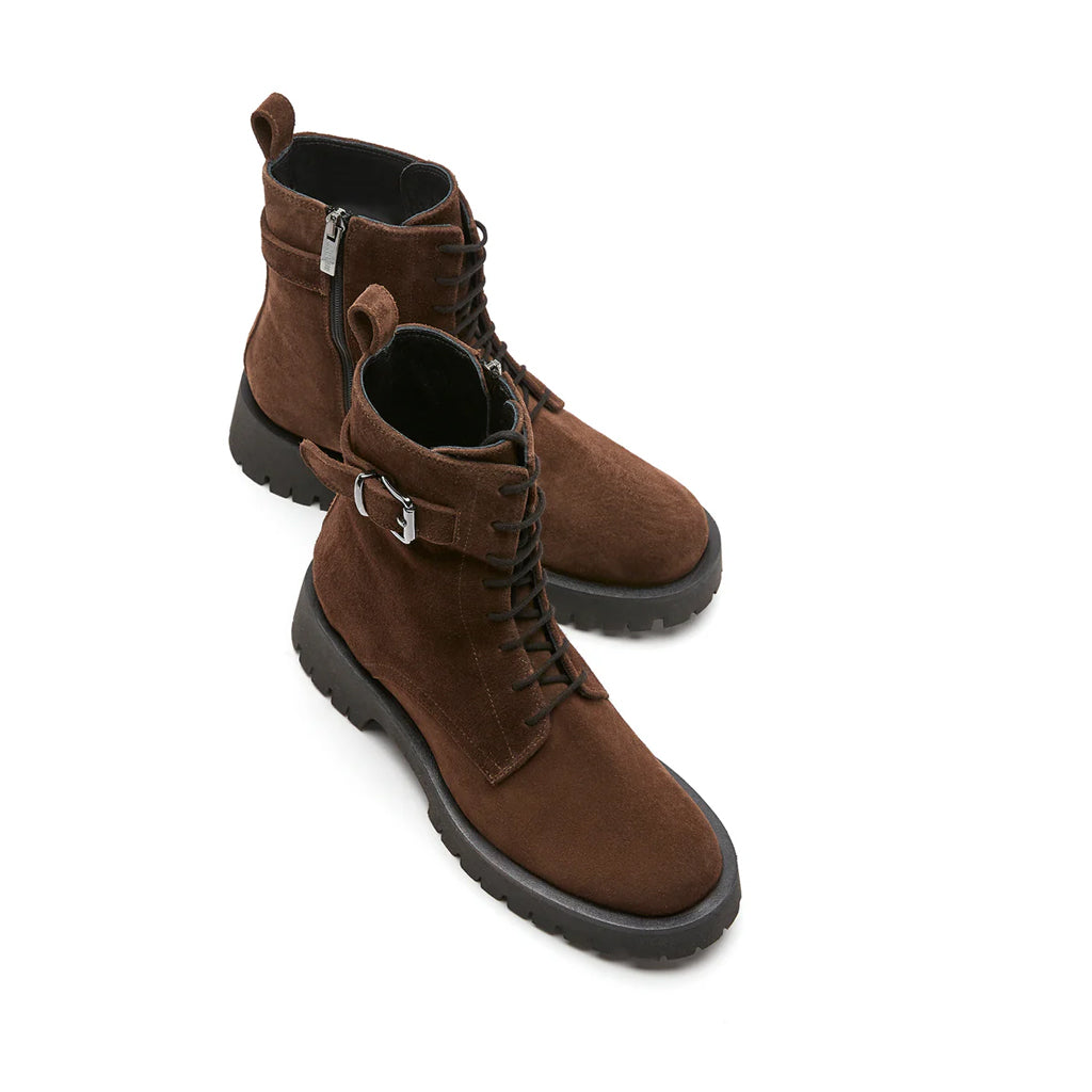 Sac à main La Canadienne Goldy pour femme en daim brun