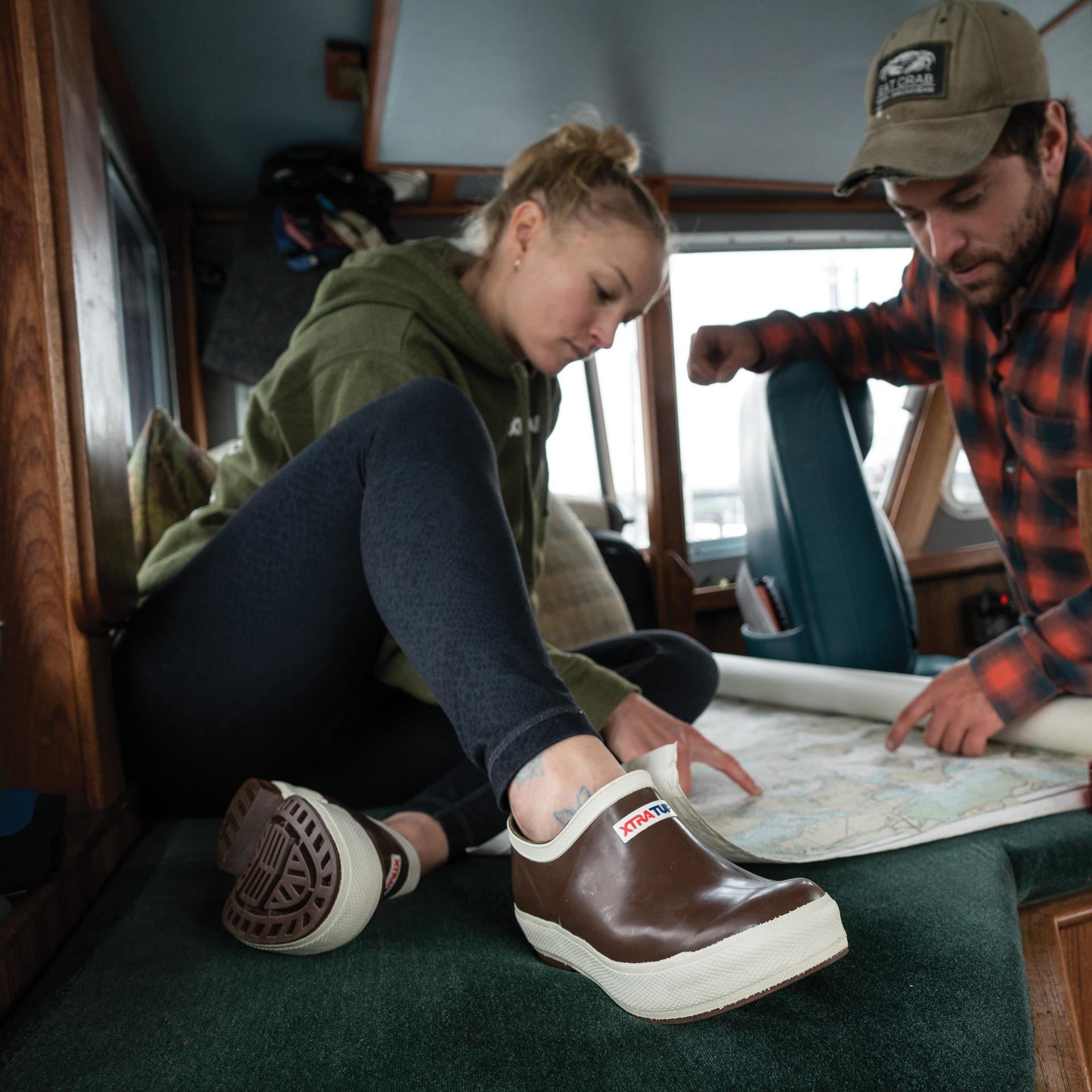 Sabots Xtratuf pour femmes, modèle Salmon Sisters Legacy, marron Legacy, taille M