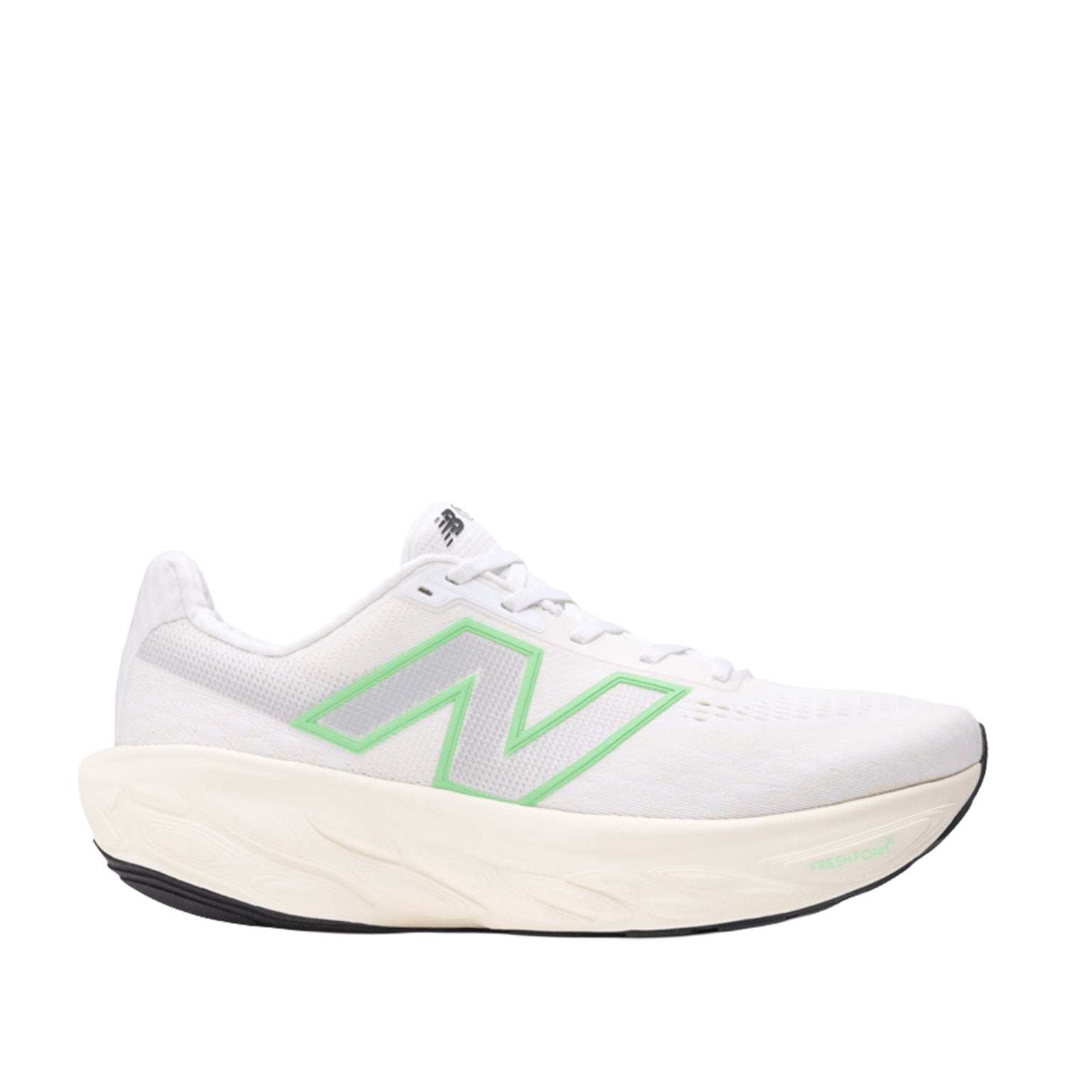 New Balance Men's 1080 in White with Lime Leaf and Angora