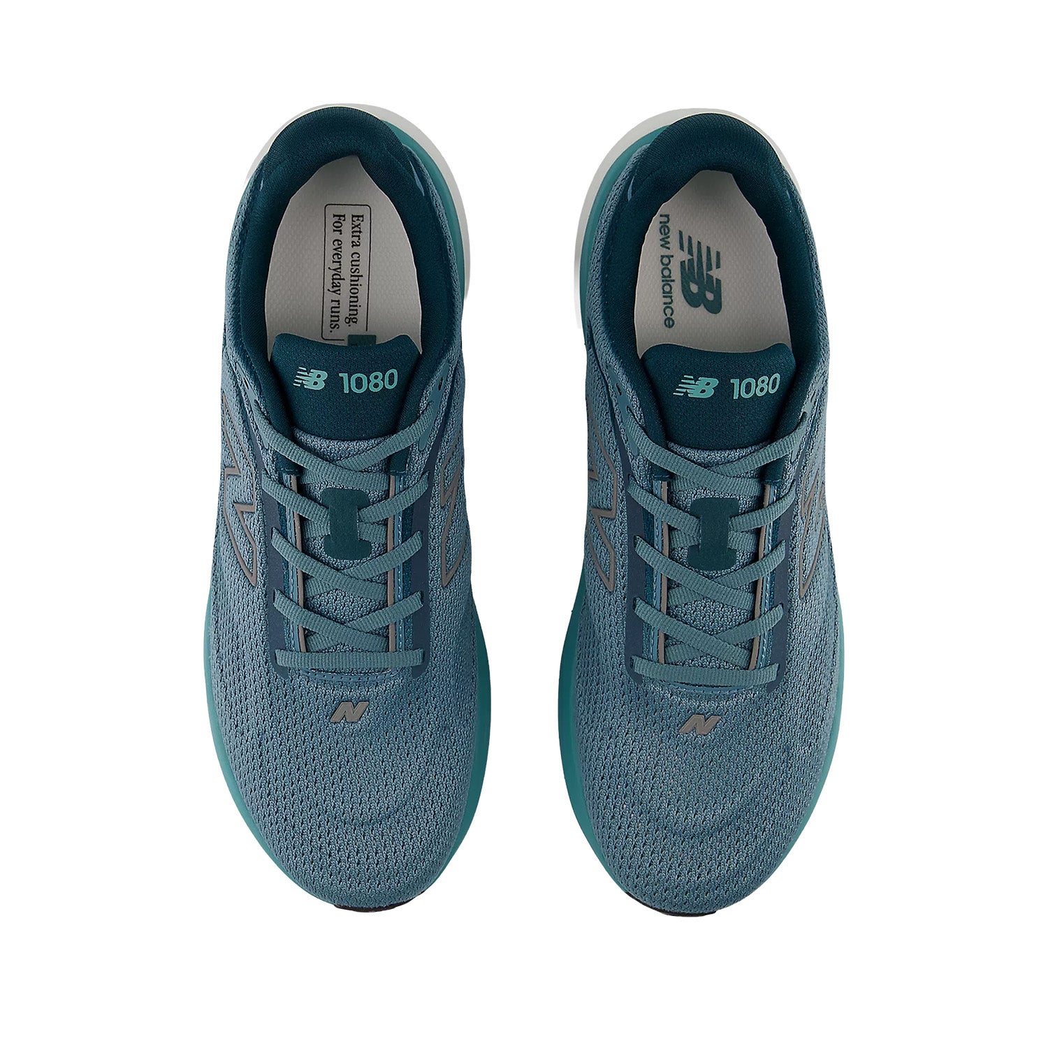 New Balance Men's 1080v15 in Medusa Green/Dark Silver Metallic/Salt Water