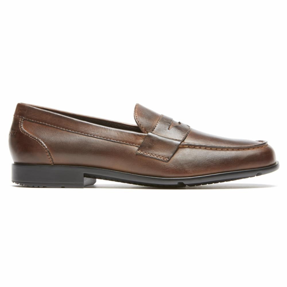 Rockport  Men's Classic Loafer Lite Penny Brown W